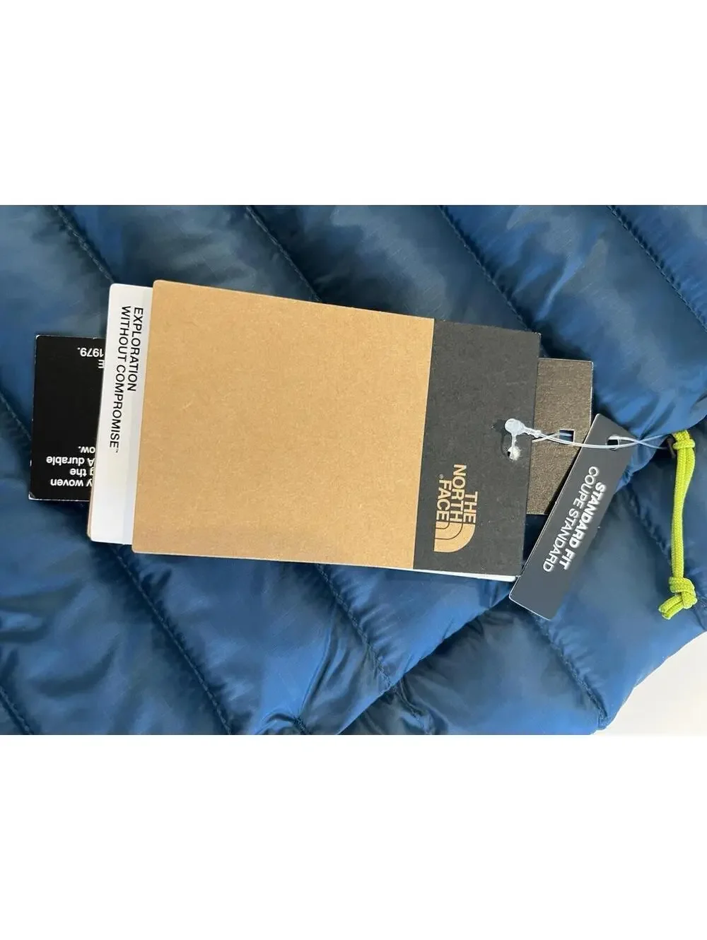 $180 Men's The North Face Terra Peak Insulated Hiking Camping Vest Petrol Blue S
